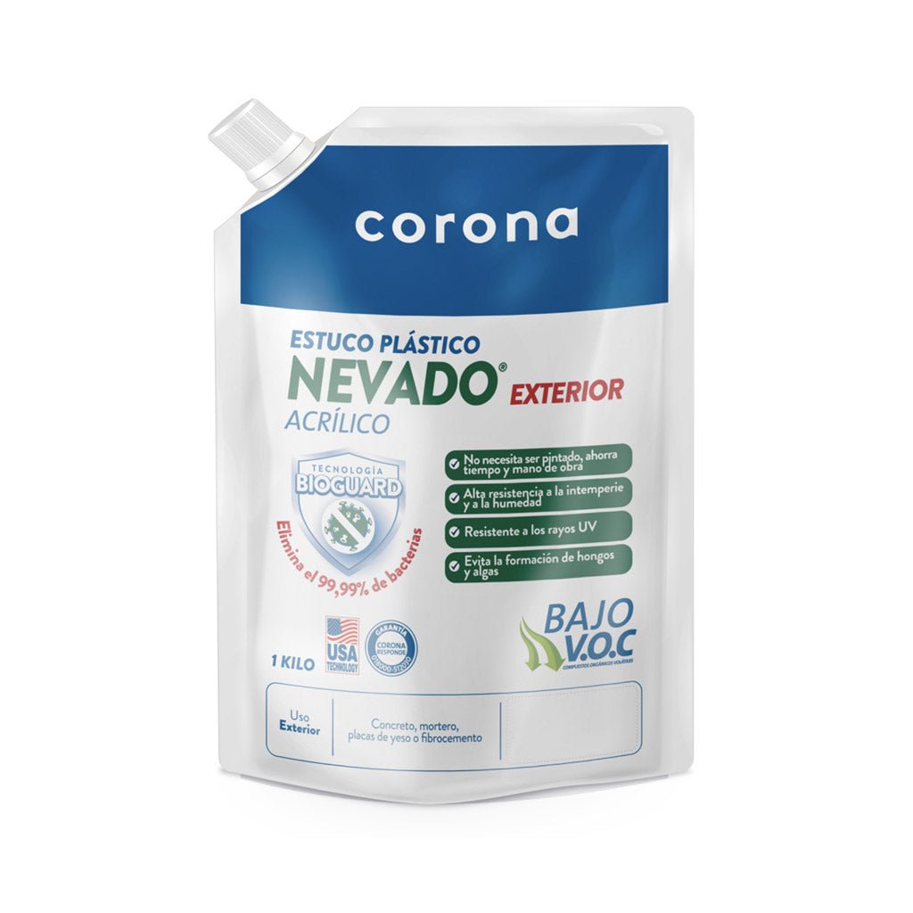 Estuco Plástico Corona Nevado Interior - Pinturas y Lacas