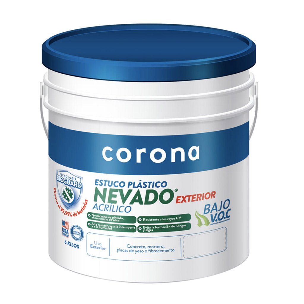 Estuco Plástico Corona Nevado Interior - Pinturas y Lacas