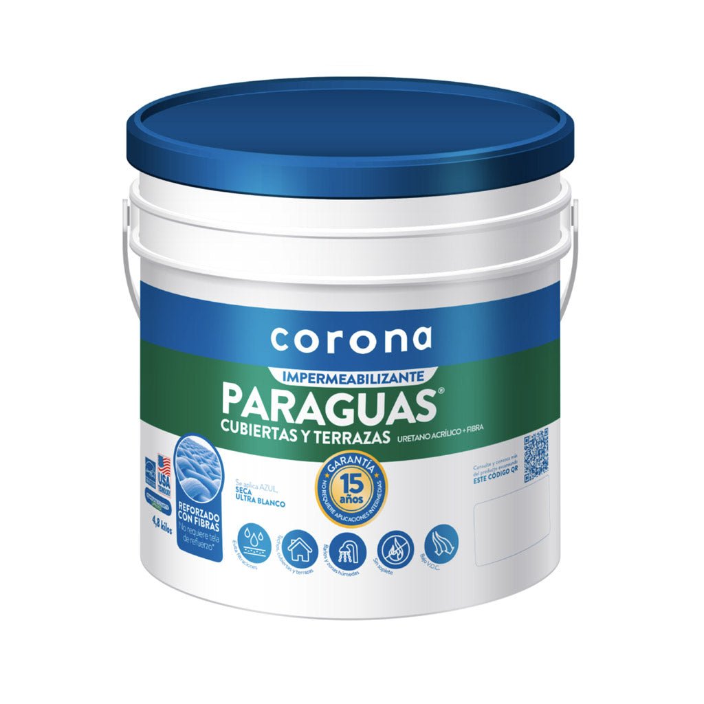Paraguas Cubieertas Y Terrazas Cuñete Corona - Pinturas y Lacas